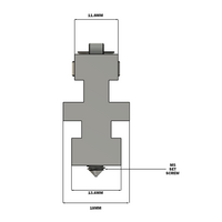 56-210-0 MODULAR SOLUTIONS DOOR PART 90MM X 90MM LEAD COUNTERWEIGHT - ANSI 40